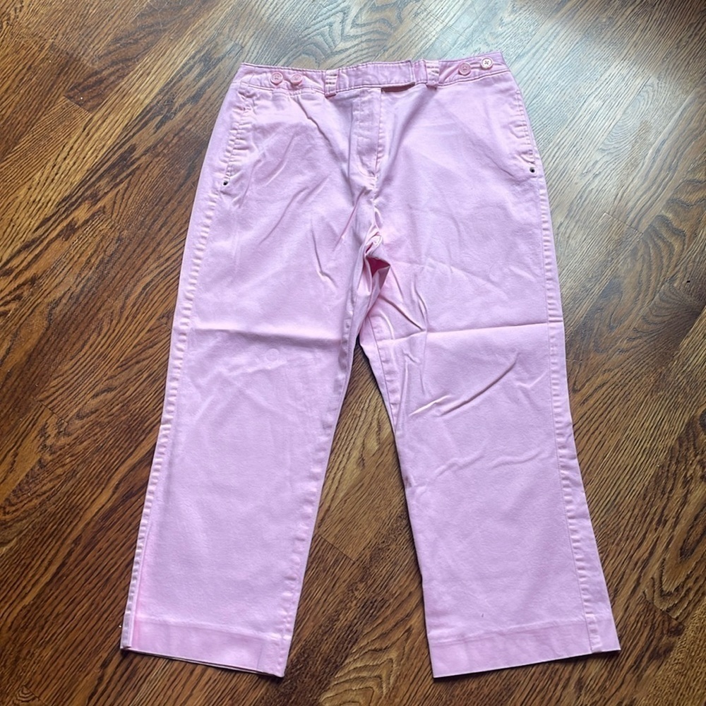 PINK pants, size 12, Larry Levine Stretch
